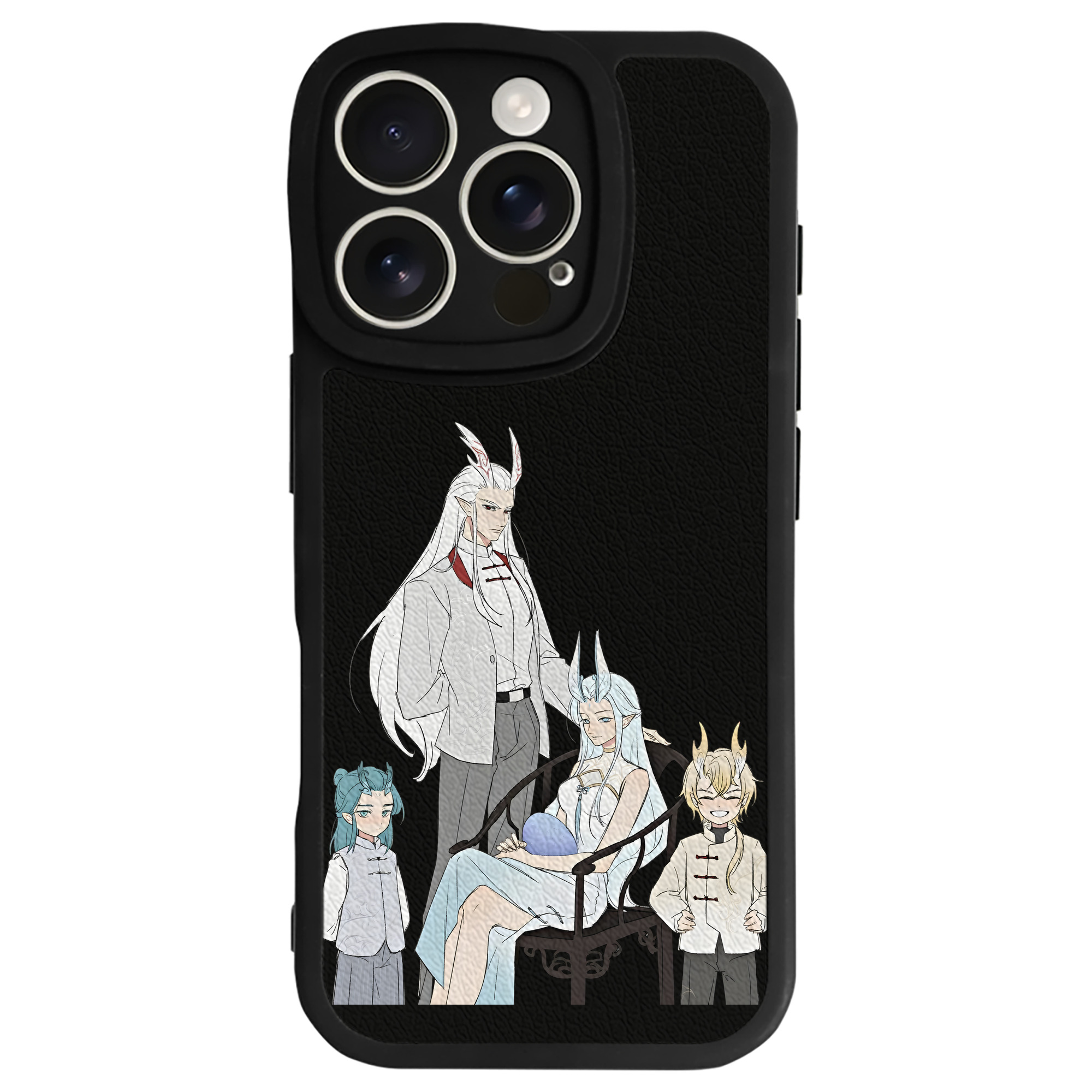 （画像用） Ne Zha 2 ナタ 魔童の大暴れ 【iPhone 16シリーズ対応】シリコンスマホケース（レザー調） 材質：シリコン